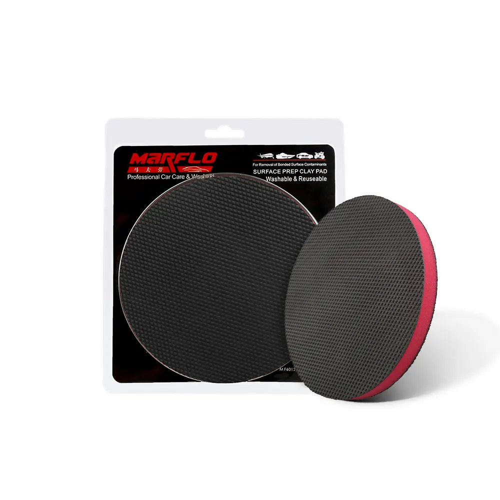 150mm MARFLO Sponge Pad Paint Care Magic Clay Bar Tar Spot Remove Auto Detailing Sponge Cleaning Polishing For Paint Repair
