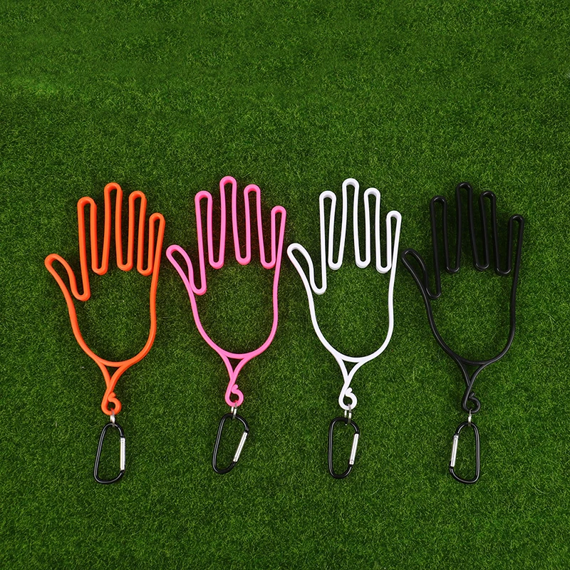 

1Pc Golf Gloves Holder With Carabiner Golf Gloves Stretcher Golfer Tool Gear Gloves Rack Hanger Golf Supplies Accessories