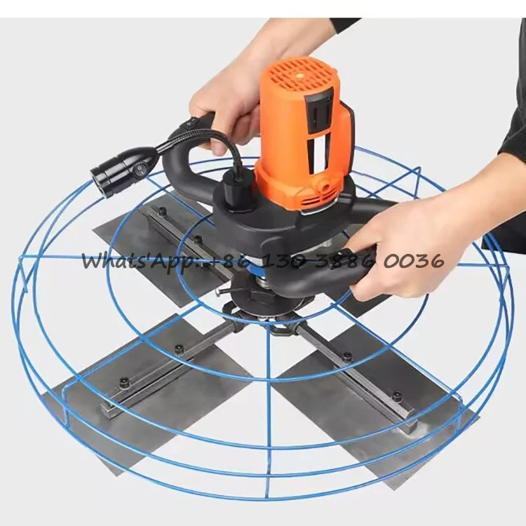 110V/220V 1200W New Small Wall Plastering Machine High Efficiency Floor Smoothing Electric Trowel Machine for Playground Runway