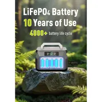 Portable 800W Power Station with 512Wh LiFePO4 Battery, 1-Hour Fast Charge, Ideal for Home, Camping & Emergency Use - Image 5