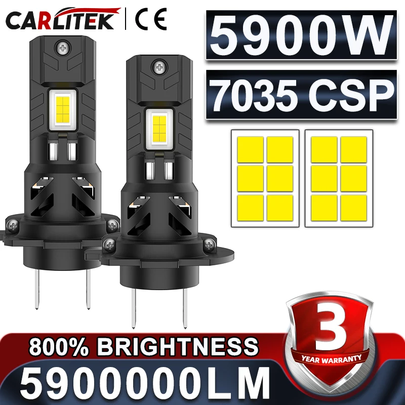 H7 5800W LED High Mini Size Low Beam Car Light Headlamp Canbus Error ...