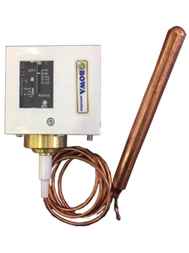 Adjustable mechanic -30~+120'C passive temperature switches are used to turn on/off EVI, liquid injection, compressor and others