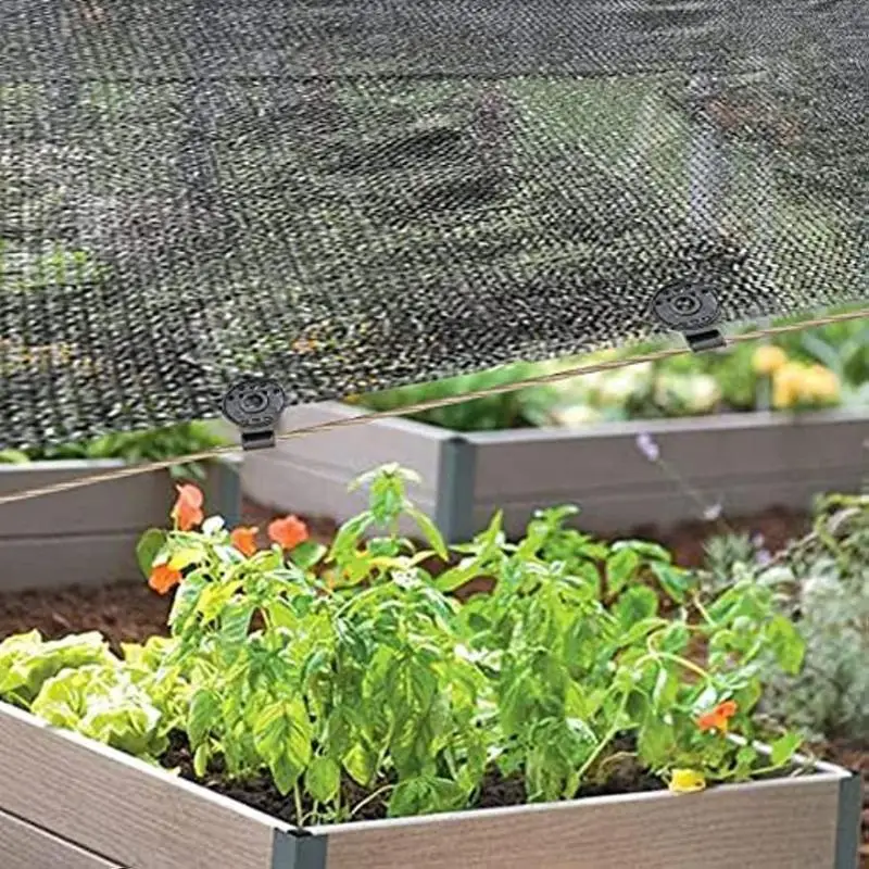 Description Picture 5 of item10-100pcs Sun Shade Net Clip Sunshade Net Fixing Clip Greenhouse Shade Cloth Fabric Fix Clamp Plastic Grommet Fence Netting Hook