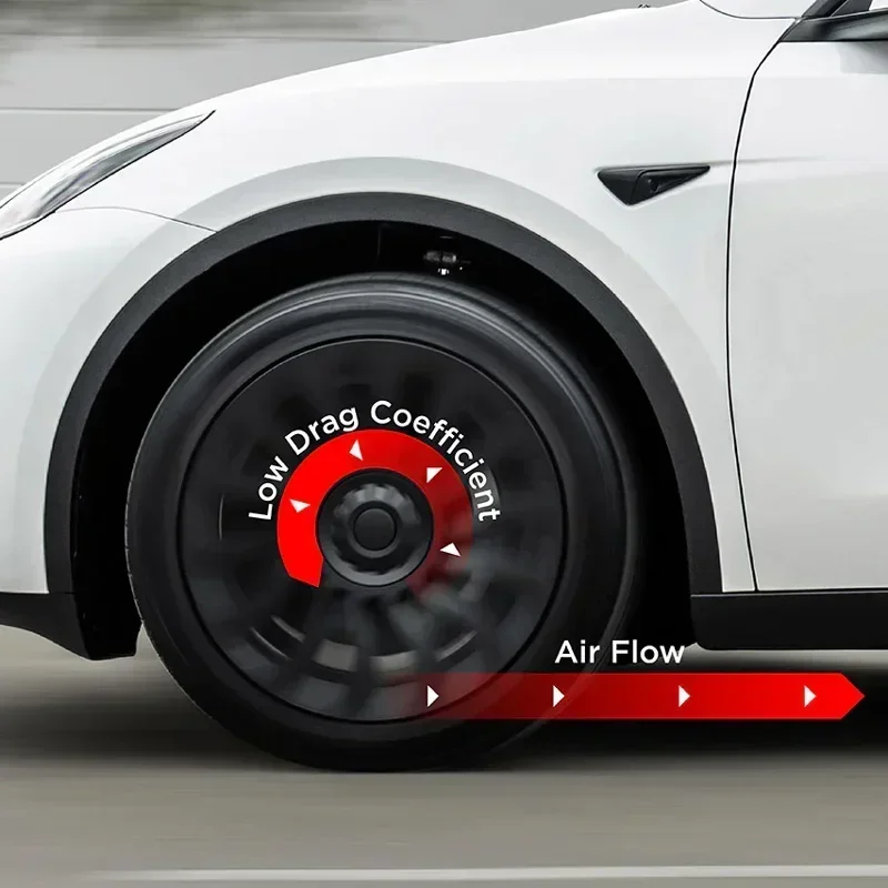 Hub Cap for Tesla Model Y 19 Inch Performance Automobile Replacemen Hubcap Full Rim Cover Car Accessories Wheel Caps 4PCS
