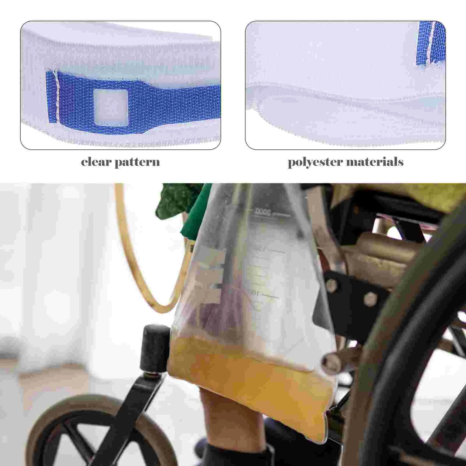 4 Pcs Urination Bandage Universal Catheter Strap Tape Drainage Emulsion Fixing Blue Fixation Belt
