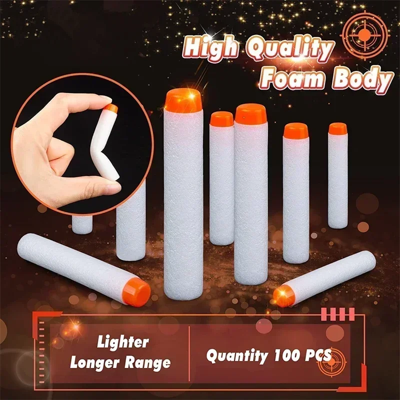 Refill Darts For Elite Blasters Glow In The Dark Pack White_voghion.com