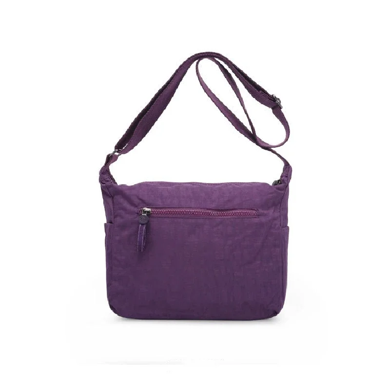 Nylon Messenger Shoulder Bag for Men and Women