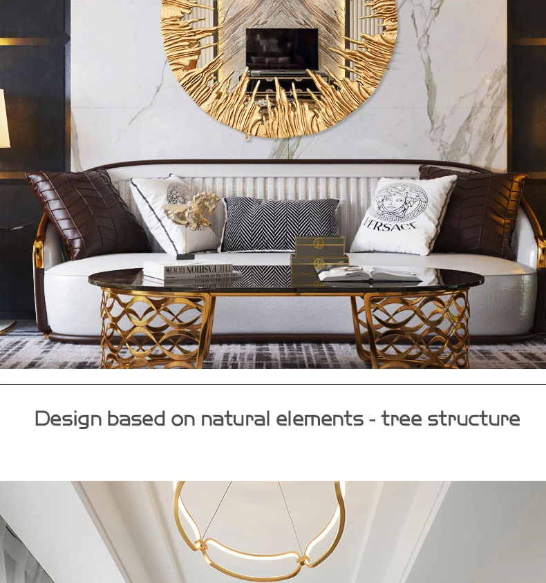 All Copper Wall Hanging Mirror Dressing Luxury Bathroom Dressing Round Mirror Gold Bathroom Living Room Deco Salon Room Decor