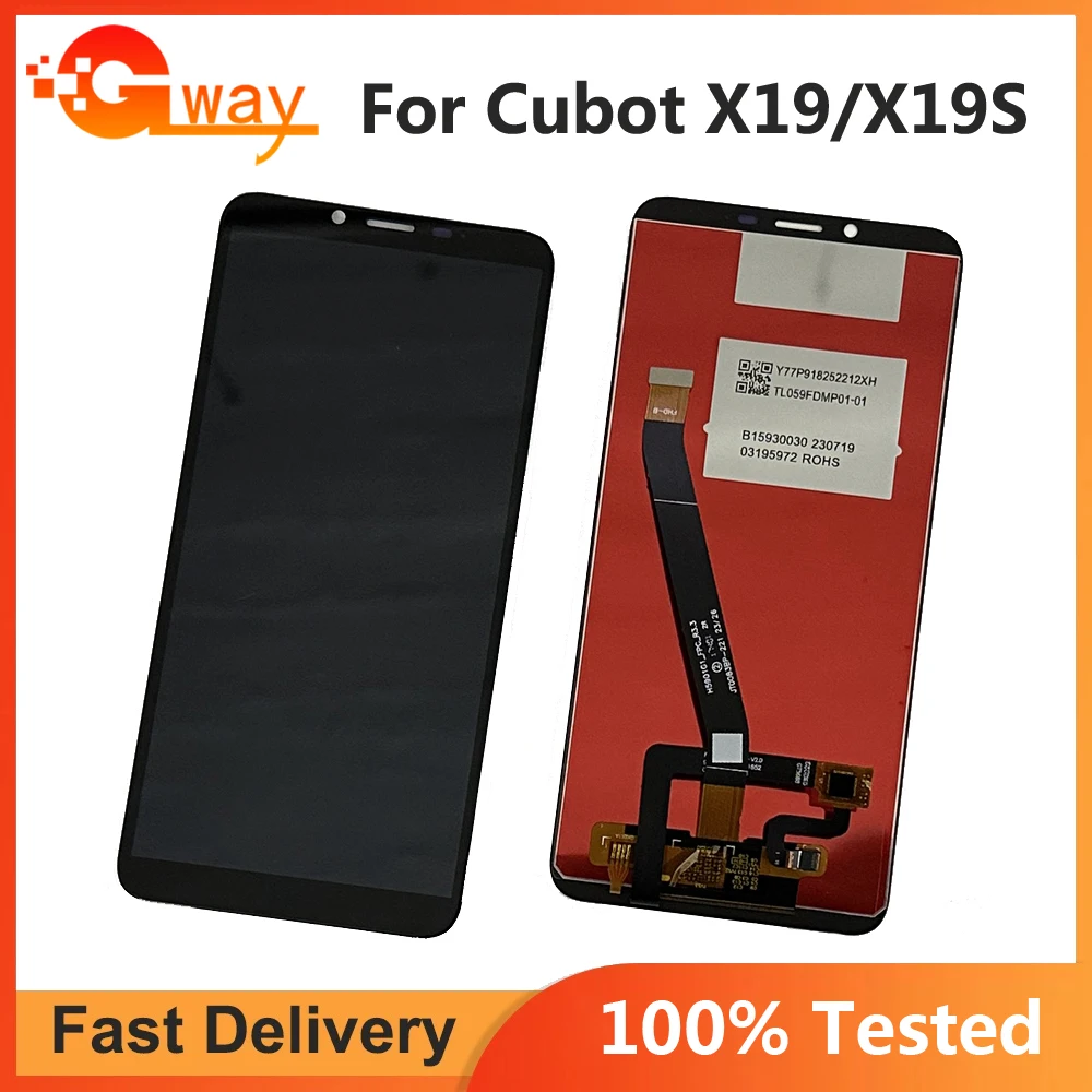 

5.93 inch CUBOT X19 LCD Display+Touch Screen Digitizer Assembly 100% Original LCD+Touch Digitizer For CUBOT X19S Sensor LCD TP