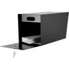 Locking Mailbox, Curbside Security Mailbox with Combination Lock, Post Mount Lockable Mailbox with Reflective Numbers 5