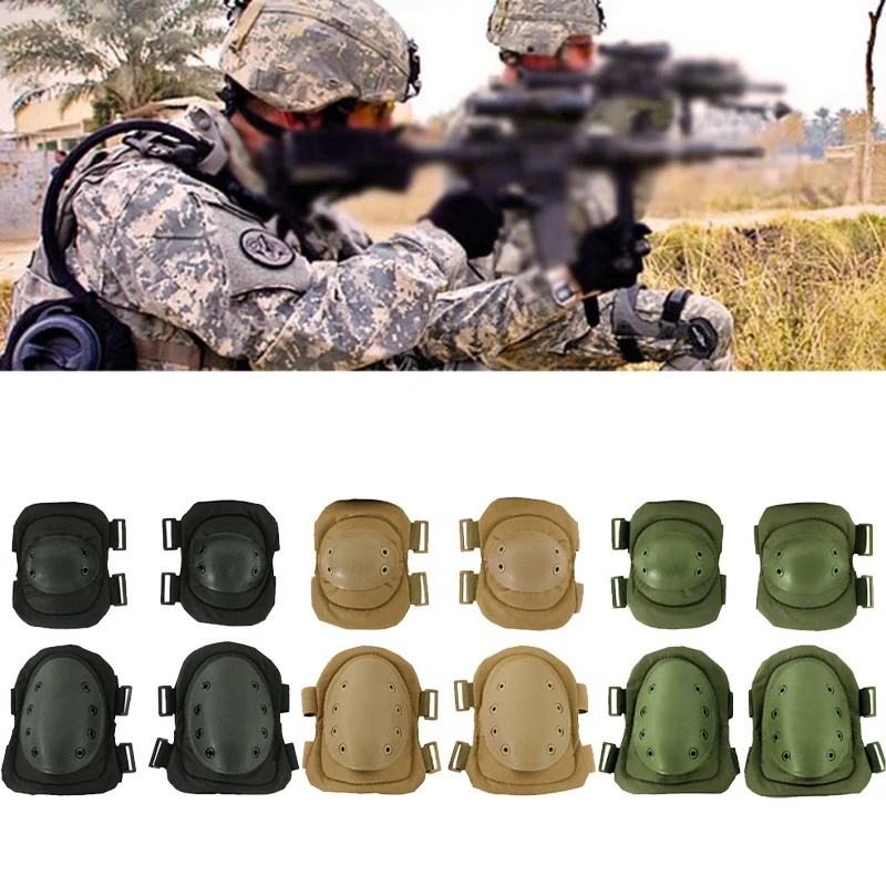 

Tactical Combat Protective Knee Elbow Protector Pad Set Gear Sports Military Army Green Camouflage Elbow Knee Pads for Adult