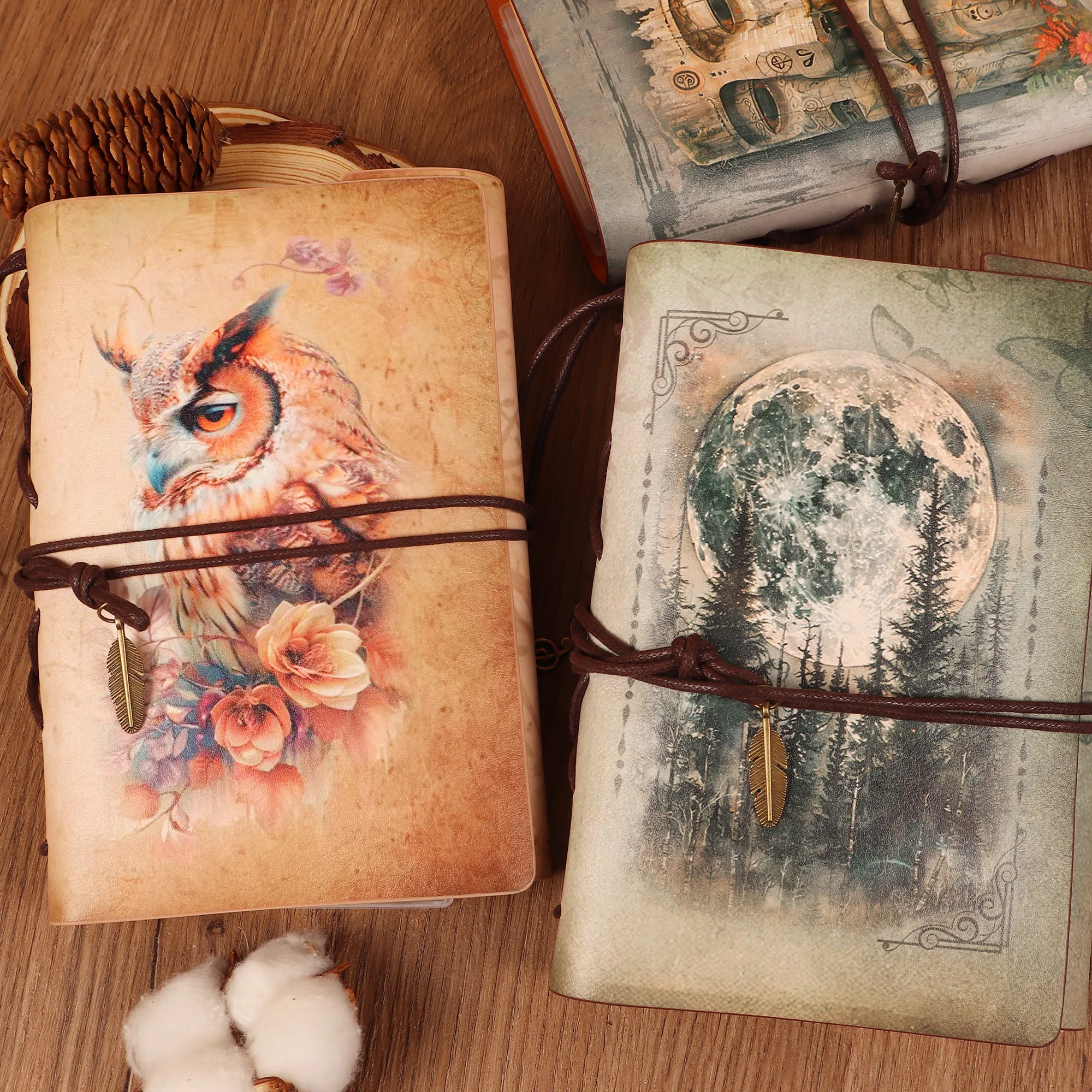 Vintage Cowhide Journal Notebook 4