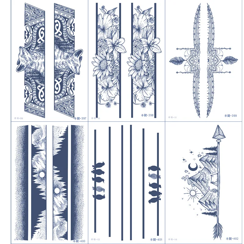 

Herbal Juice Tattoo Personalised Snake Wolf Fox Design Lasts 15 Days Fake Tattoo Sticker