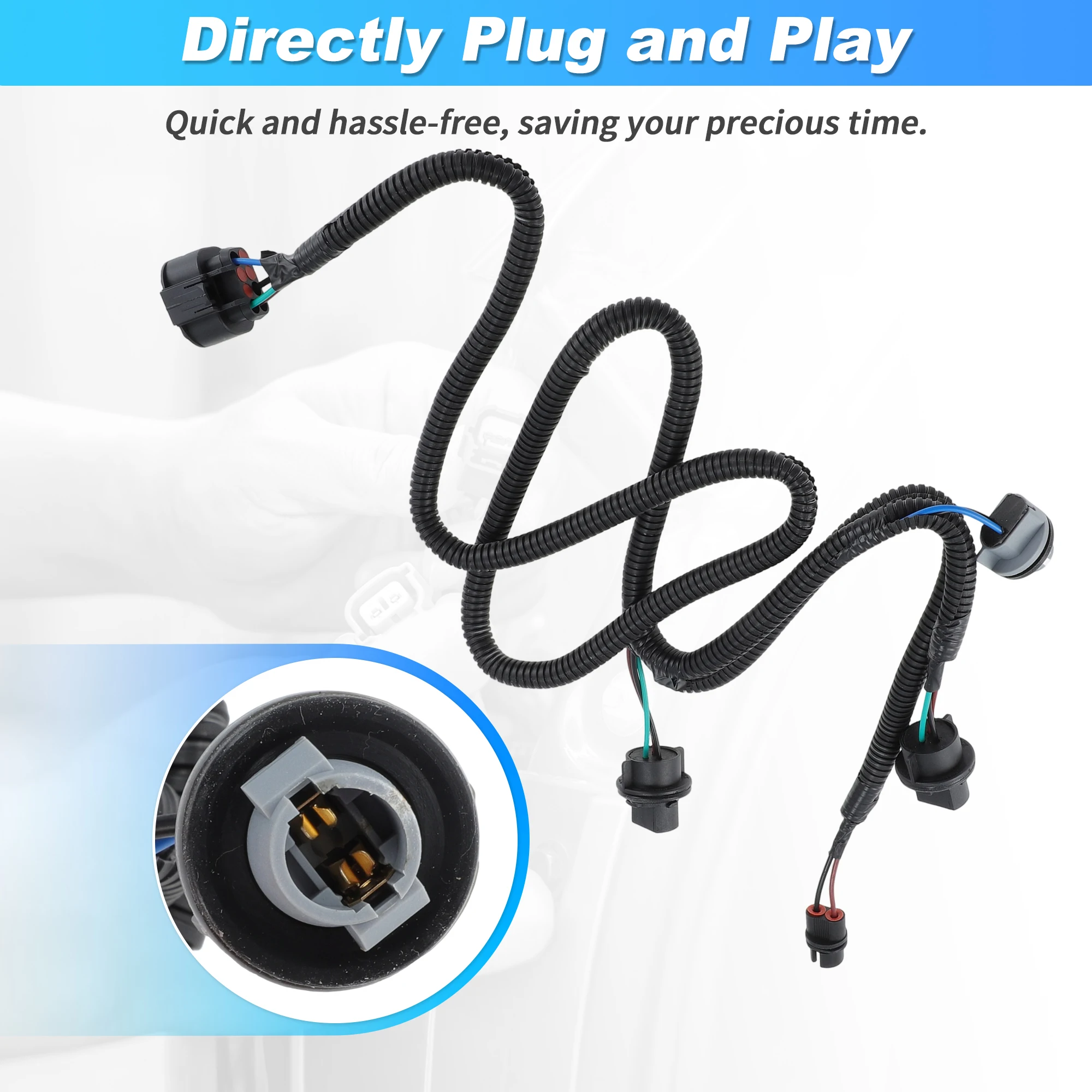 UXCELL 23141279 Kabelbaum für die linke Rücklichtbuchse für GMC Sierra 1500 2500 3500 – Detail 4