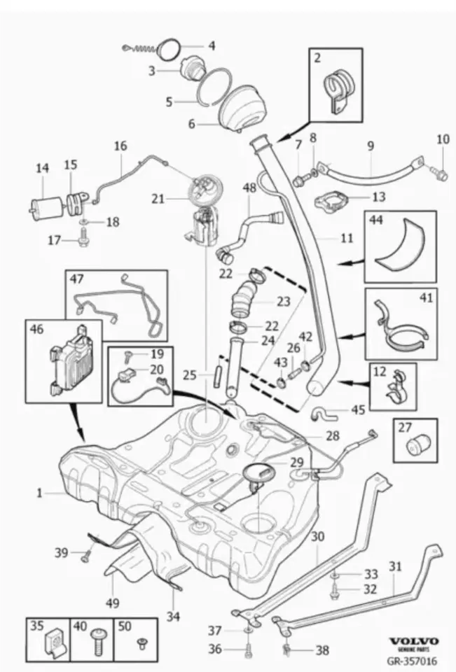 Couvercle De Réservoir D'essence De Voiture 31261716, Remplacement Du Bouchon De Réservoir De Carburant, Pour Volvo XC60 XC70 XC90 S80 S60 V70 V60