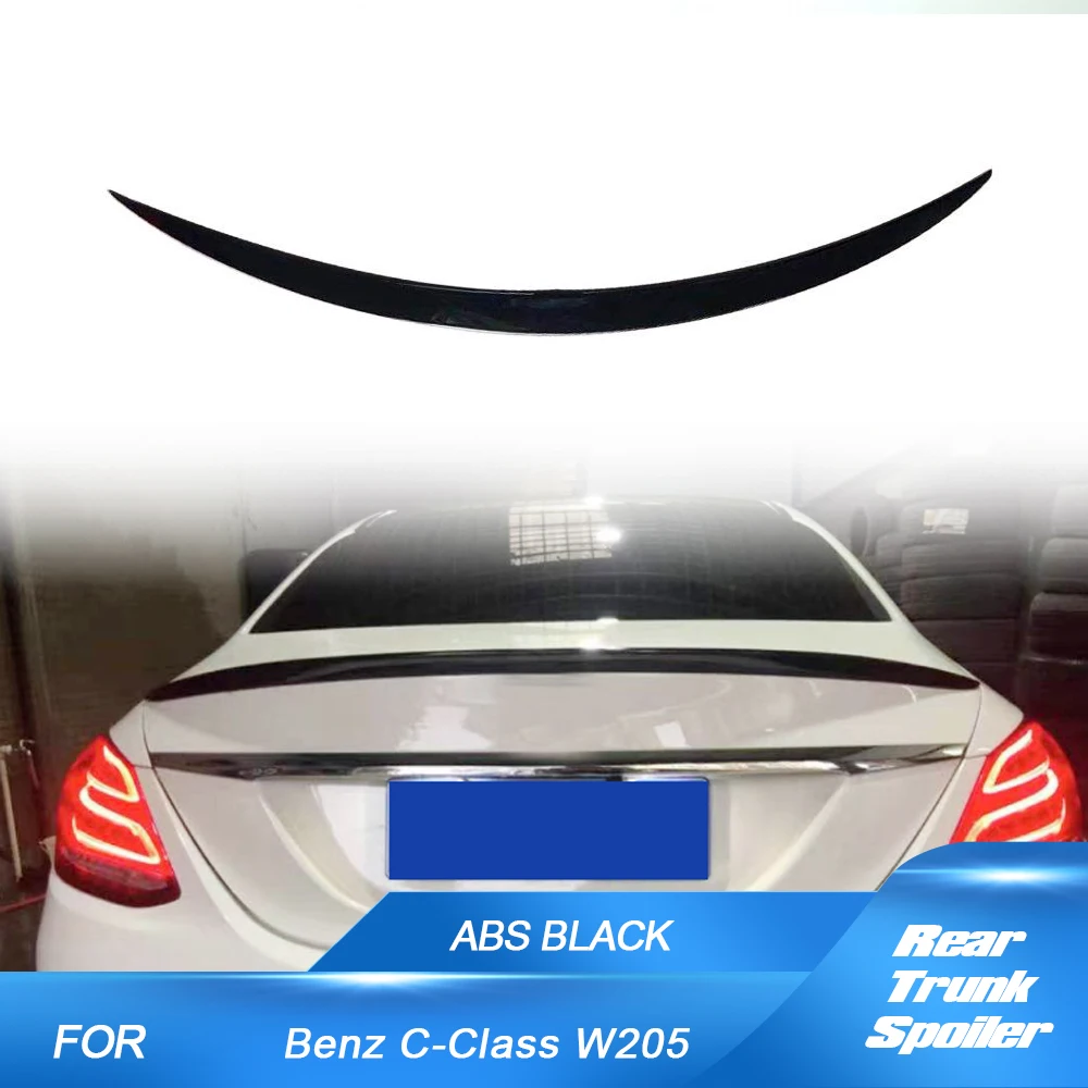 

Car Rear Spoiler for Mercedes C-Class W205 Car Rear Wing Spoiler Lip for Car Tuning ABS Glossy Black Wing Lip
