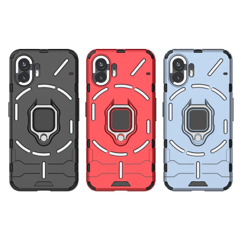 Shockproof Armor Protective Case for Nothing Phone 2 - Hard PC Silicone Back Cover