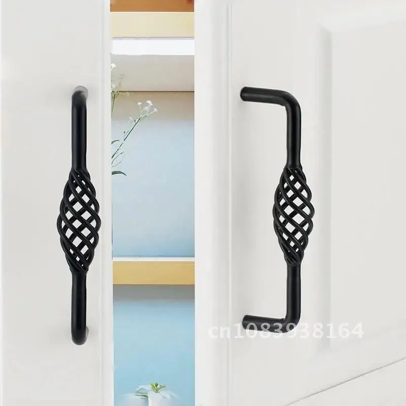 

Handles Bird Cage Furniture Black Cabinet Knobs and Kitchen Handle Cupboard Pulls Drawer Knobs Antique Bronze Handles