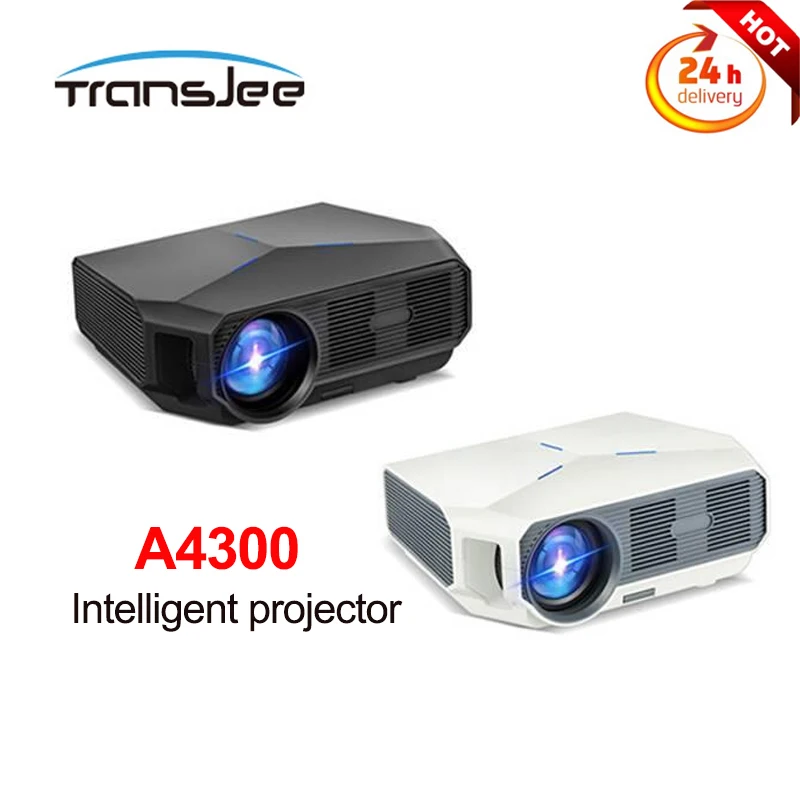 

Смарт-проектор TRANSJEE A4300, 4K/1080P, с голосовым управлением
