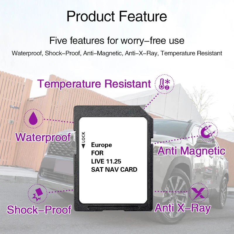 Sat Nav Part 853027 SD Card Update Europe Maps 8GB for Renault Megane Clio Laguna Car Navigation Carminal Live 11.25