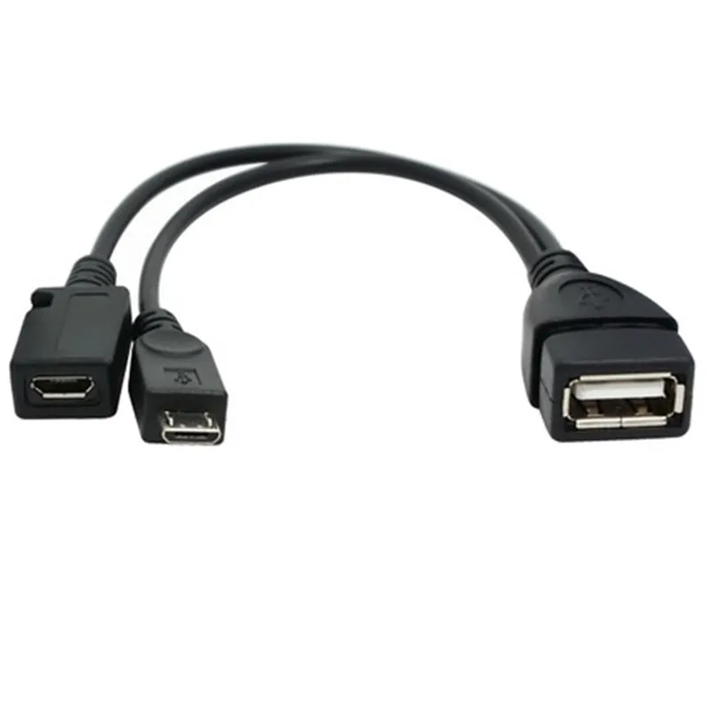 OTG Adapter 2 in 1 OTG Adapters Micro USB Male Female to USB Female Cable OTG Adapter for Andriod Phone