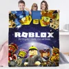 3D GAME R-ROBLOXES Luxury Throw Blanket for Sofa Decoration Plaid Blankets Characters Microfiber Bedding Fluffy Soft Blankets 2