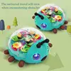 Electric Beetles Car Toys Baby Musical Toys With Music LED Lights Electronic Learning Game Light Up Infant Crawling Toys 6
