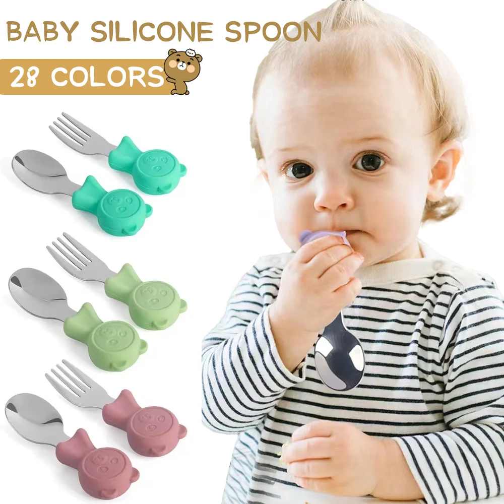 

Ложка-вилка и вилка для кормления, 2 шт.