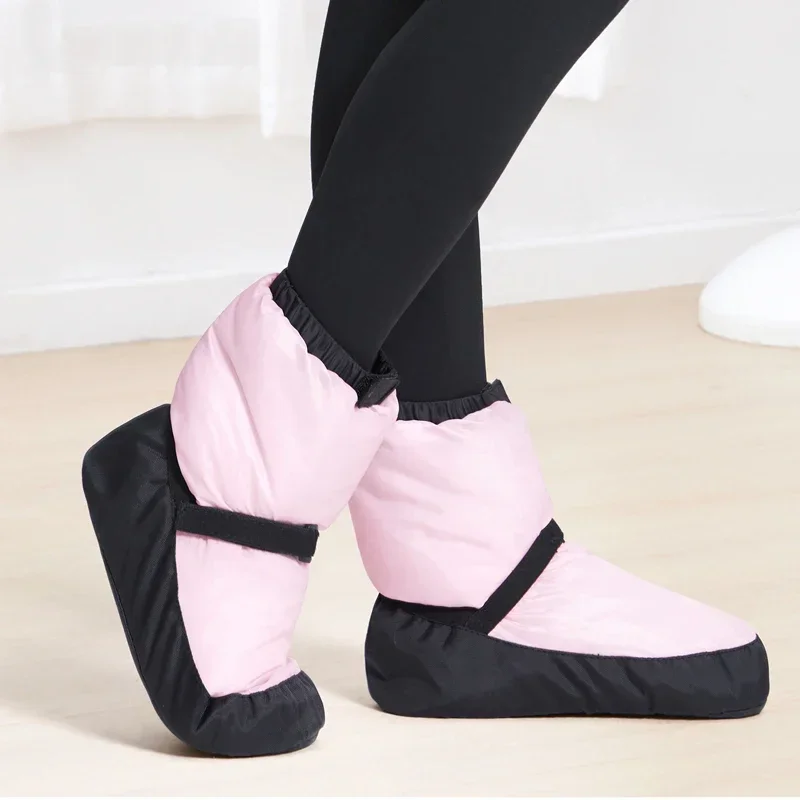 Winter Women Ballet Shoes Warm Up Booties National Dancing Shoes Winter Dance Boots Warm Antiskid Ballerina Boots Training dance shoes