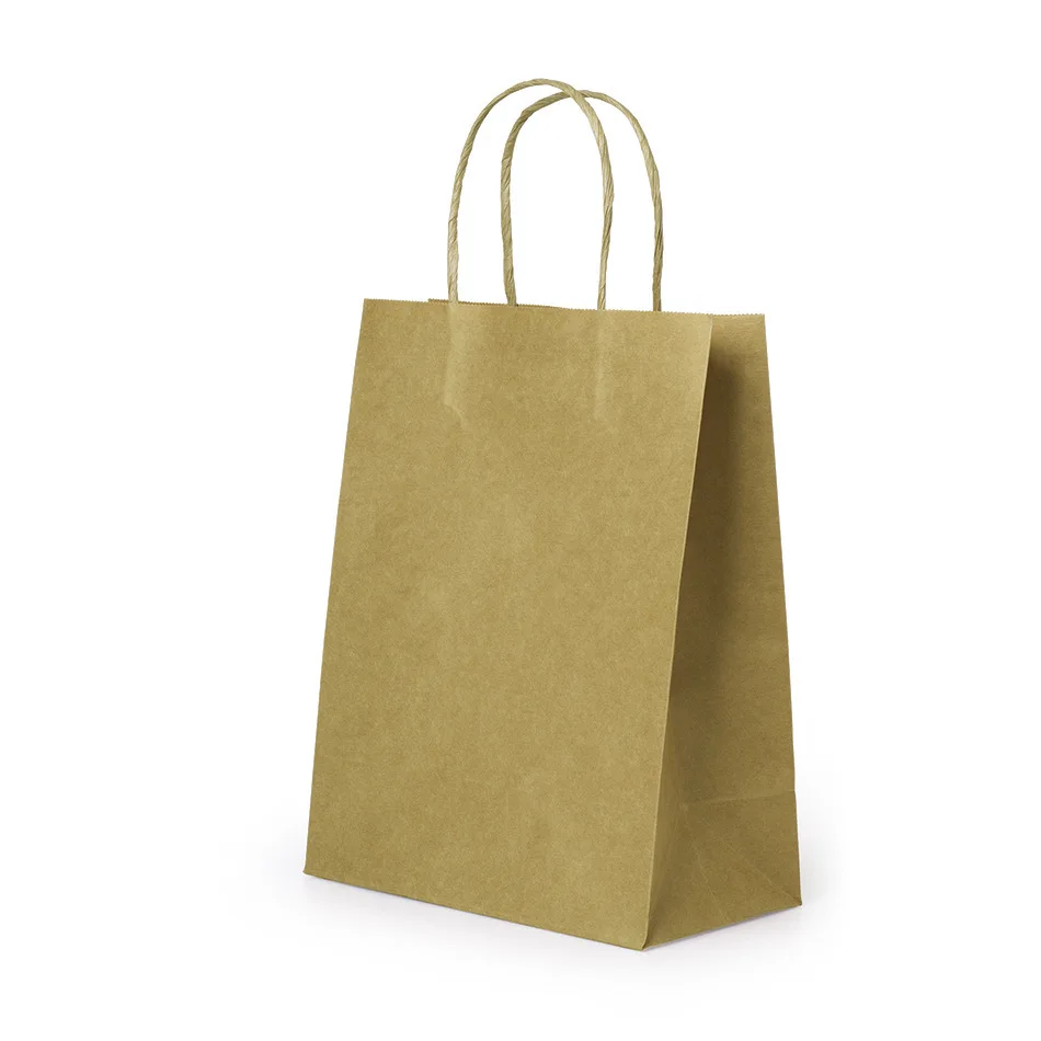 TKSBAG Kleine Pinke Geschenktüten Mit Griffen – 50 Stück, 14x6,3x12,9 Cm, Für Babyparty & Geburtstag