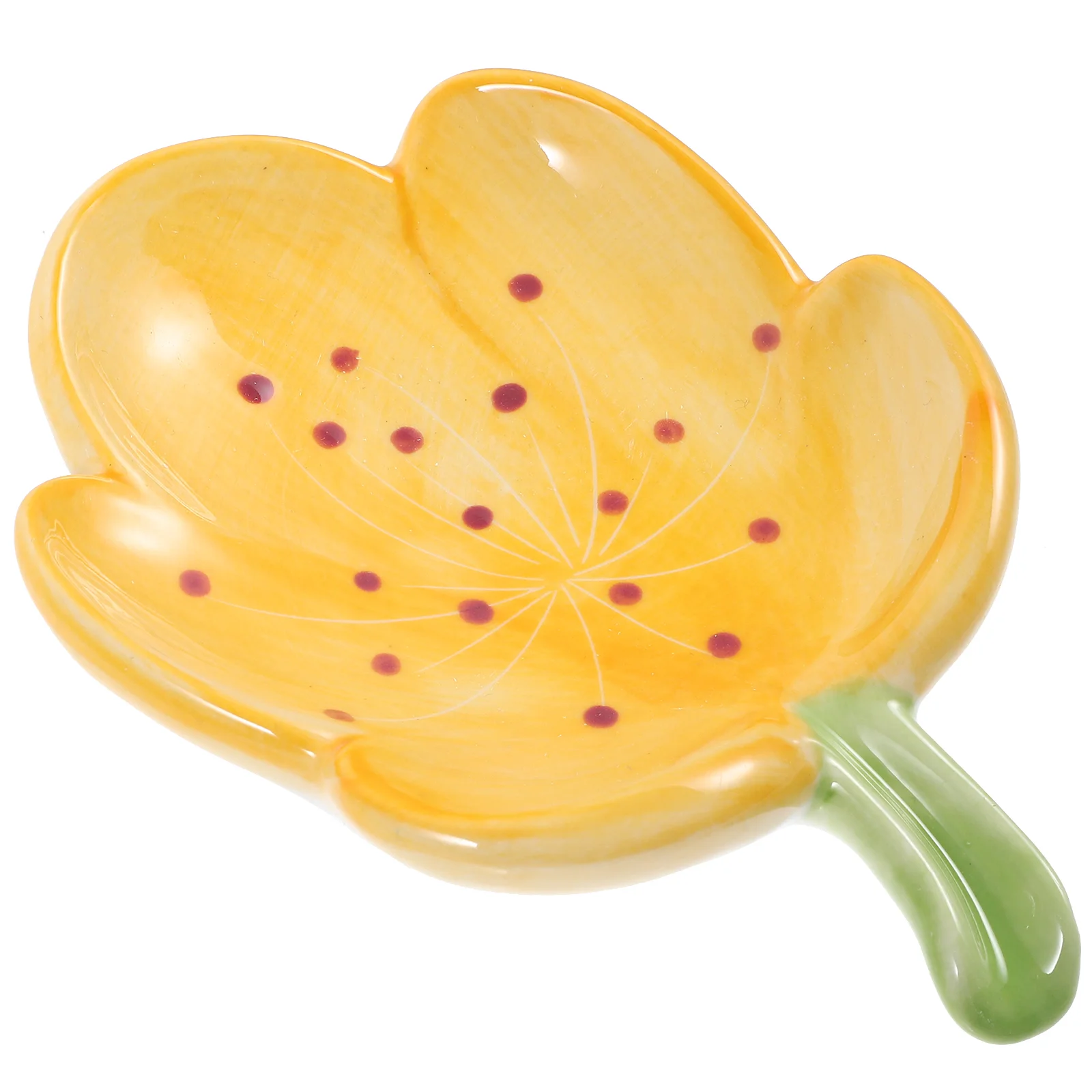 

Ceramic Soap Dish Bathroom Holder Decorative For Shower Household Bar Cute Tulips