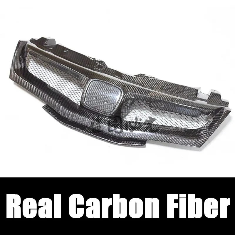 本物のカーボンファイバーフロントグリル,ホンダシビック,mu-gen