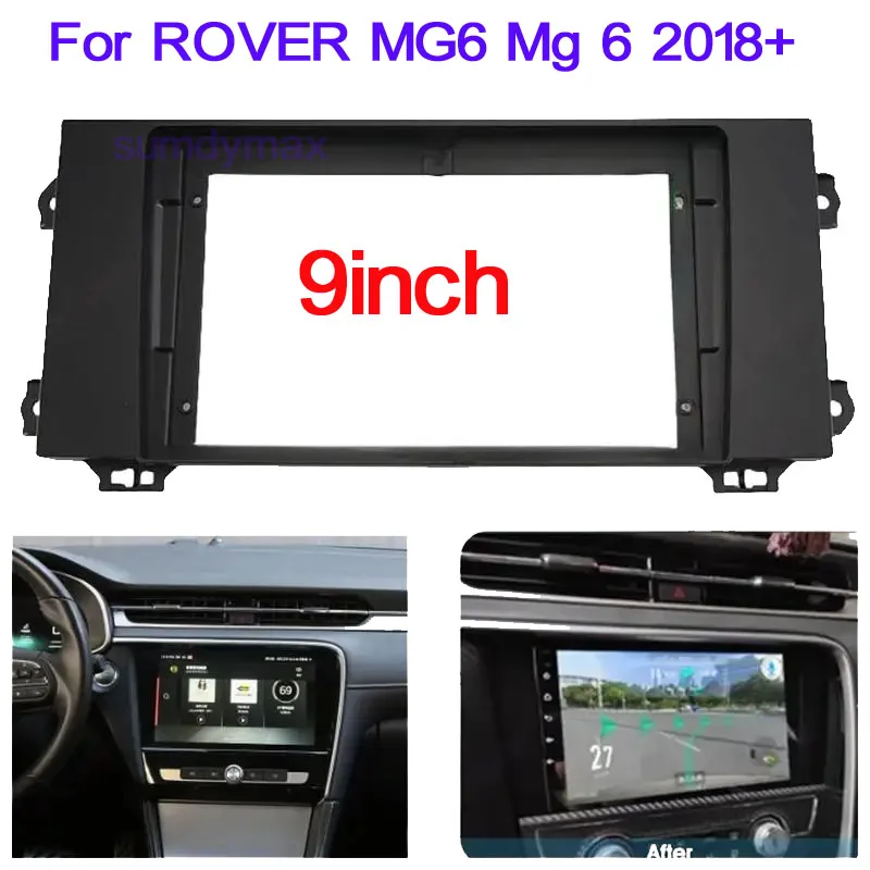 

9 дюймовый большой экран 2 Din android автомобильный радиоприемник рамка для ROVER MG6 Mg 6 2018 2019 комплект крепления для автомобильной панели