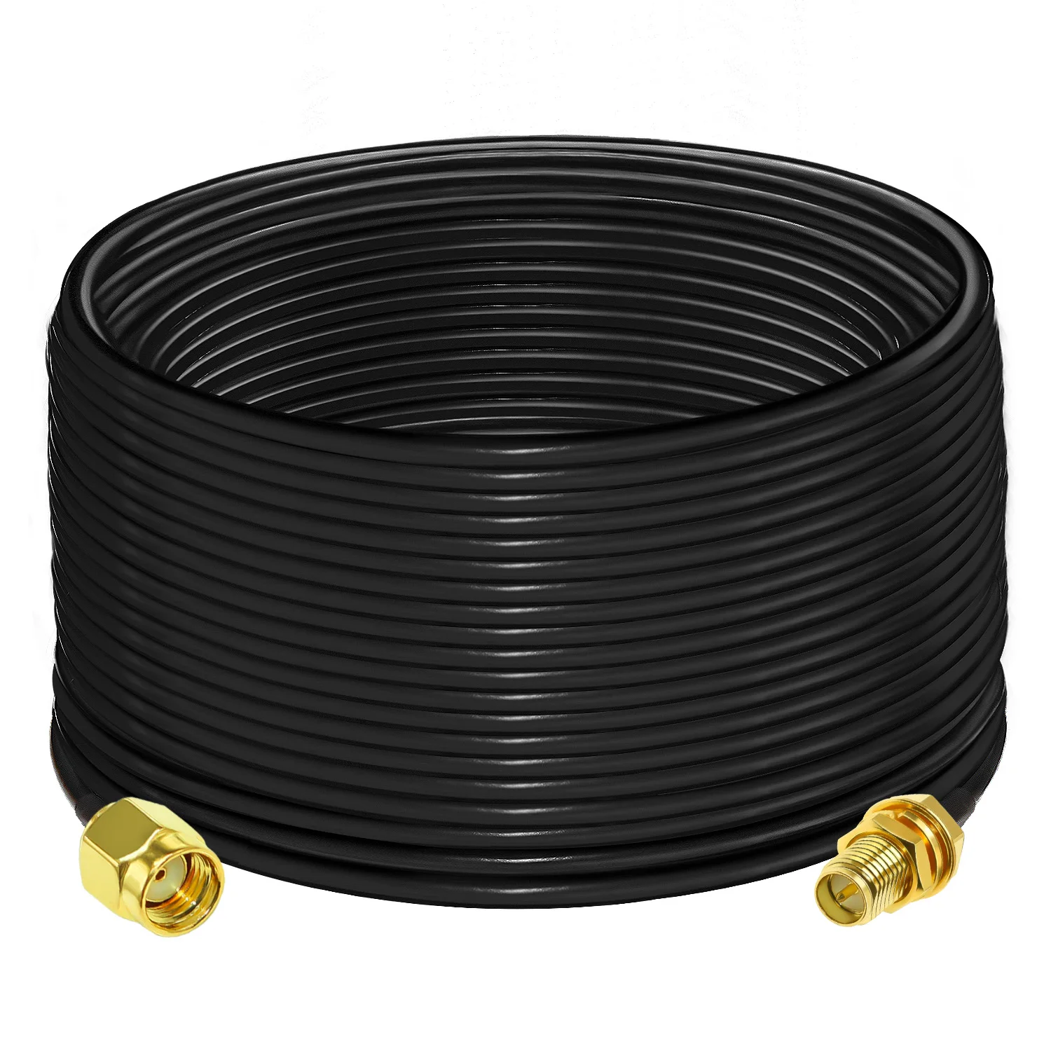 RP-TNC Mâle Vers RP-TNC Femelle 12m Câble Coaxial - Elastique HF-400-UF