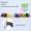 36pcs Archery Arrow Pin Nock Aluminum Pins + Plastic S Nock ends for ID 3.2mm 4.2mm 6.2mm Arrow Shaft 2
