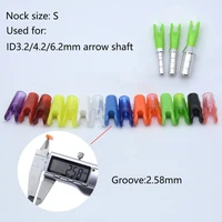 36pcs Archery Arrow Pin Nock Aluminum Pins + Plastic S Nock ends for ID 3.2mm 4.2mm 6.2mm Arrow Shaft 2