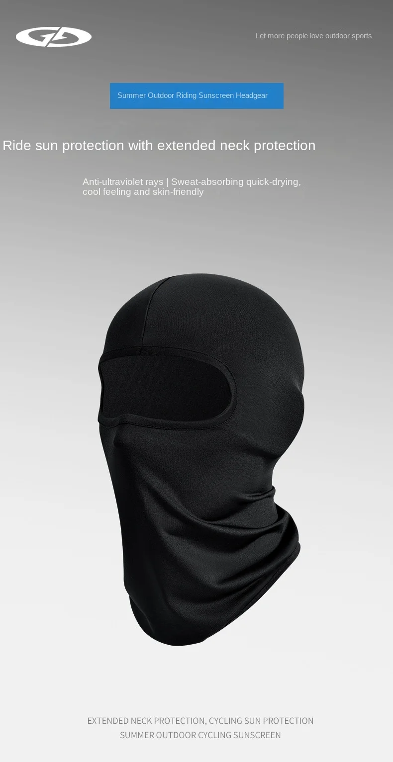 Summer ice silk sunscreen headgear men and women outdoor riding mask fishing face towel bicycle motorcycle sunscreen headgear