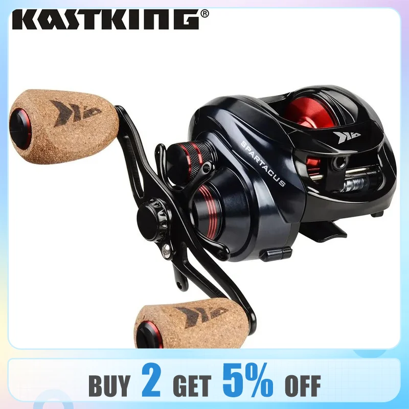 KastKing Spartacus Plus Baitcasting Reel Dual Brake System Reel 8KG Max  Drag 11+1 BBs High Speed Fishing Reel