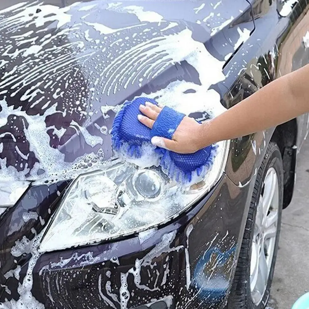 Car Cleaning Sponge Car Wash Care Washing Brush Pad Cleaning Microfiber Polishing Dusting Scratch-free Washing Cars Floors N EW