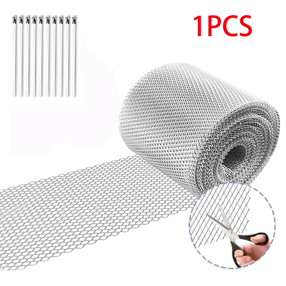 Guard Aluminum Gutter Guard from Leaves Gutter Covers Screen Leaf Protection for DIY Cutting Leaf Rain 1PCS