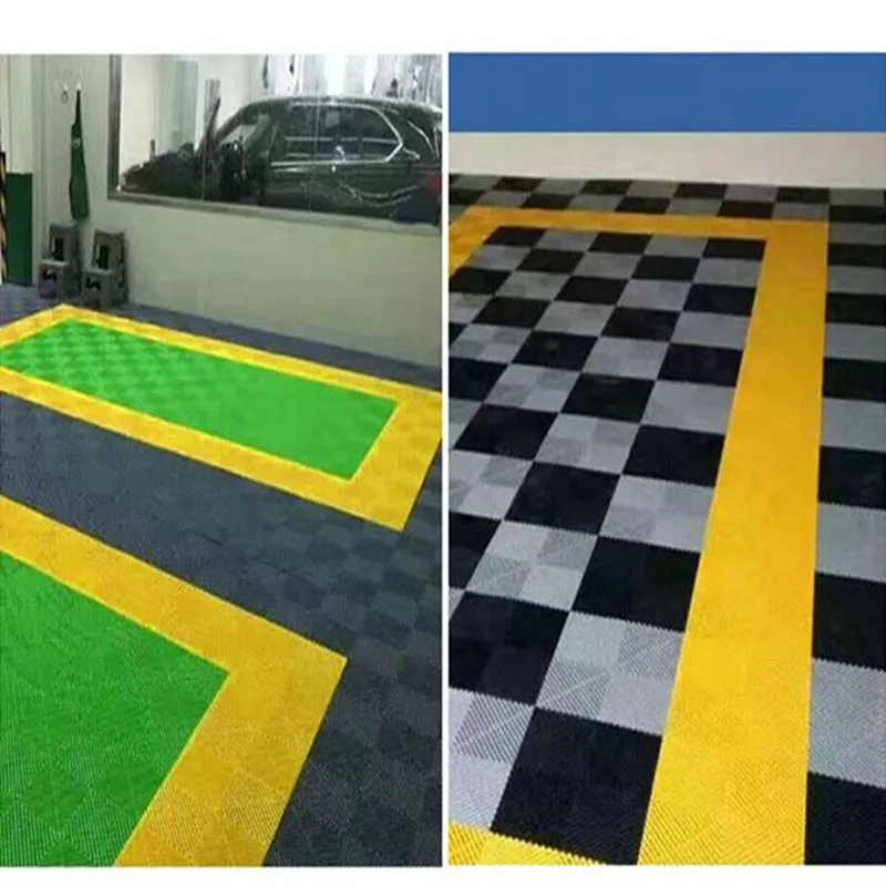 InterlockingGaragePlasticFlooringInjectionMoldingforCarWash
