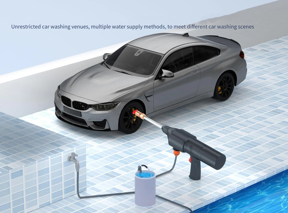 hot selling car washer lithium portable cleaner high pressurewater gun car washer