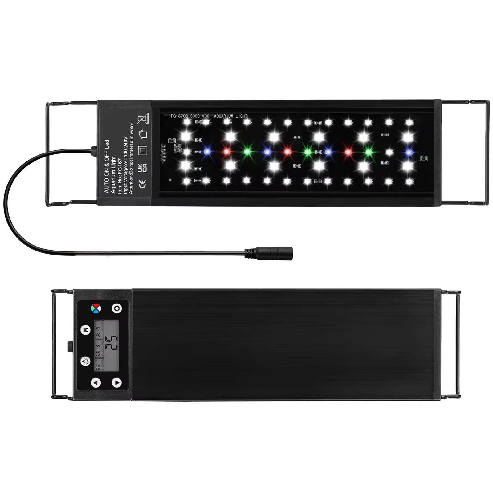 Illuminated Aquatic Ambiance: Adjustable LED Aquarium Lamp with Timer