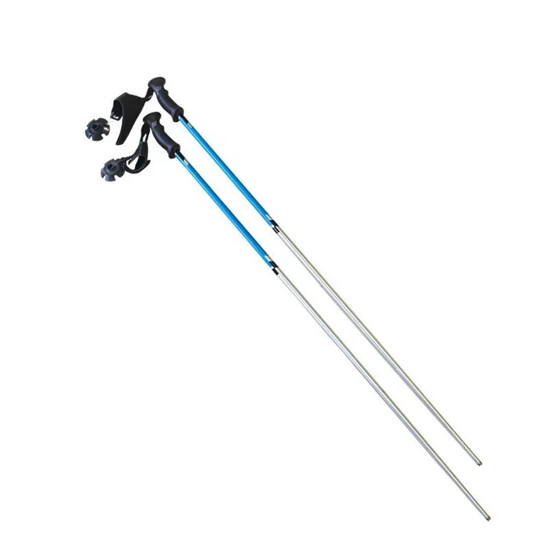 Ski Pole Factory Price Aluminum Alloy outdoor portable ski poles Color Design Handle Material Shift Grip
