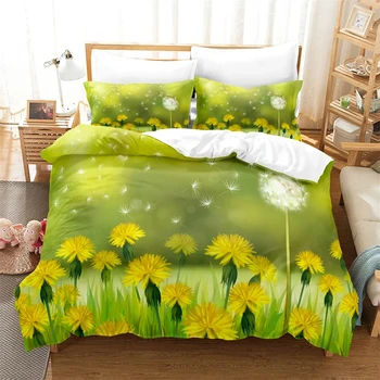 Copripiumino Loussiesd Con Libellule: Set Biancheria Letto Vintage Botanico, Microfibra, Varie Misure - 3