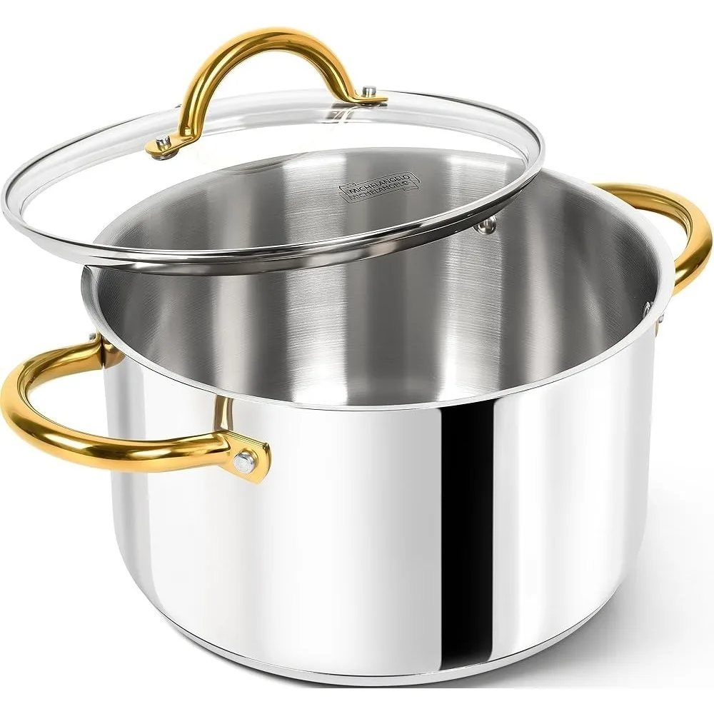 Michelangelo Stainless Stock Pot 1