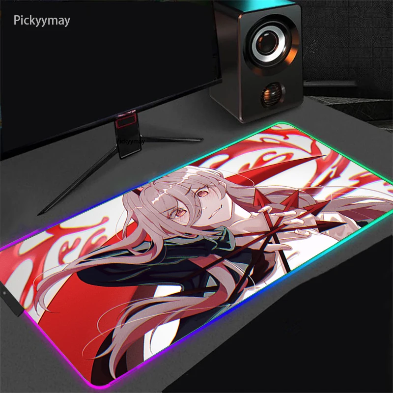 Em promoção! Anime Motosserra Homem De Grande Mouse Pads Makima De Energia  Aki Denji Mousepad De Computador Laptop Gamer Pad Pc Acessórios De Jogos De  Mesa Tapetes