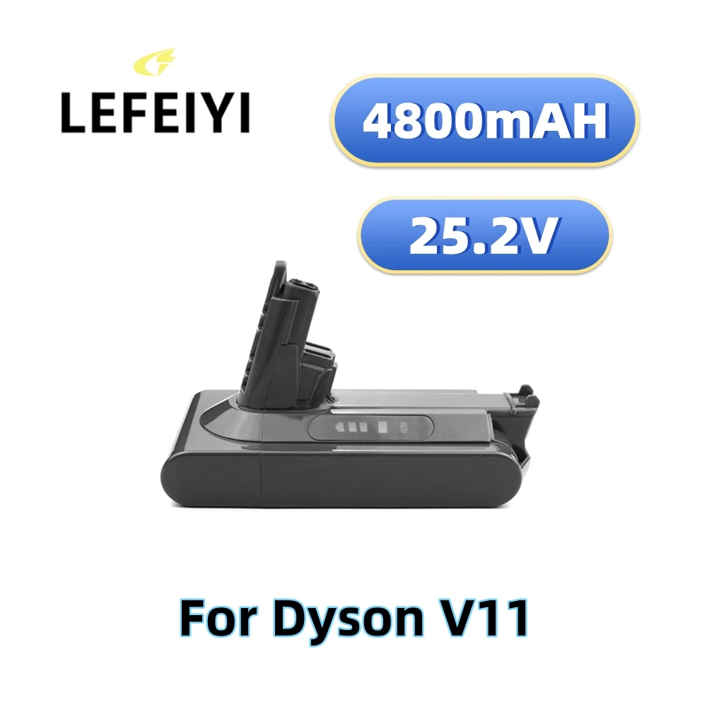 

LEFEIYI 25.2V 4800mAh SV16 Battery Lithium Li-ion Vacuum Cleaner Rechargeable Battery for Dyson V11 Absolute V11 Animal SV15 970