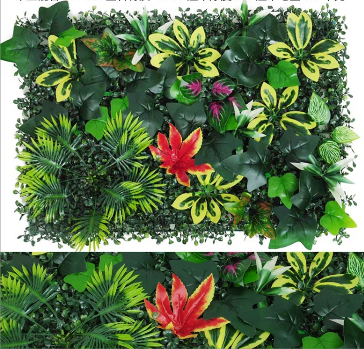 Green Artificial Plants Wall Panel - Outdoor Decor Carpet for Home, Wedding, and Party Backdrop