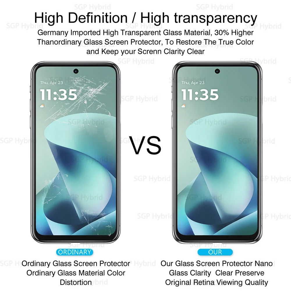 Premium 2-Pack Tempered Glass Screen Protector - 9H Hardness, Full HD Coverage